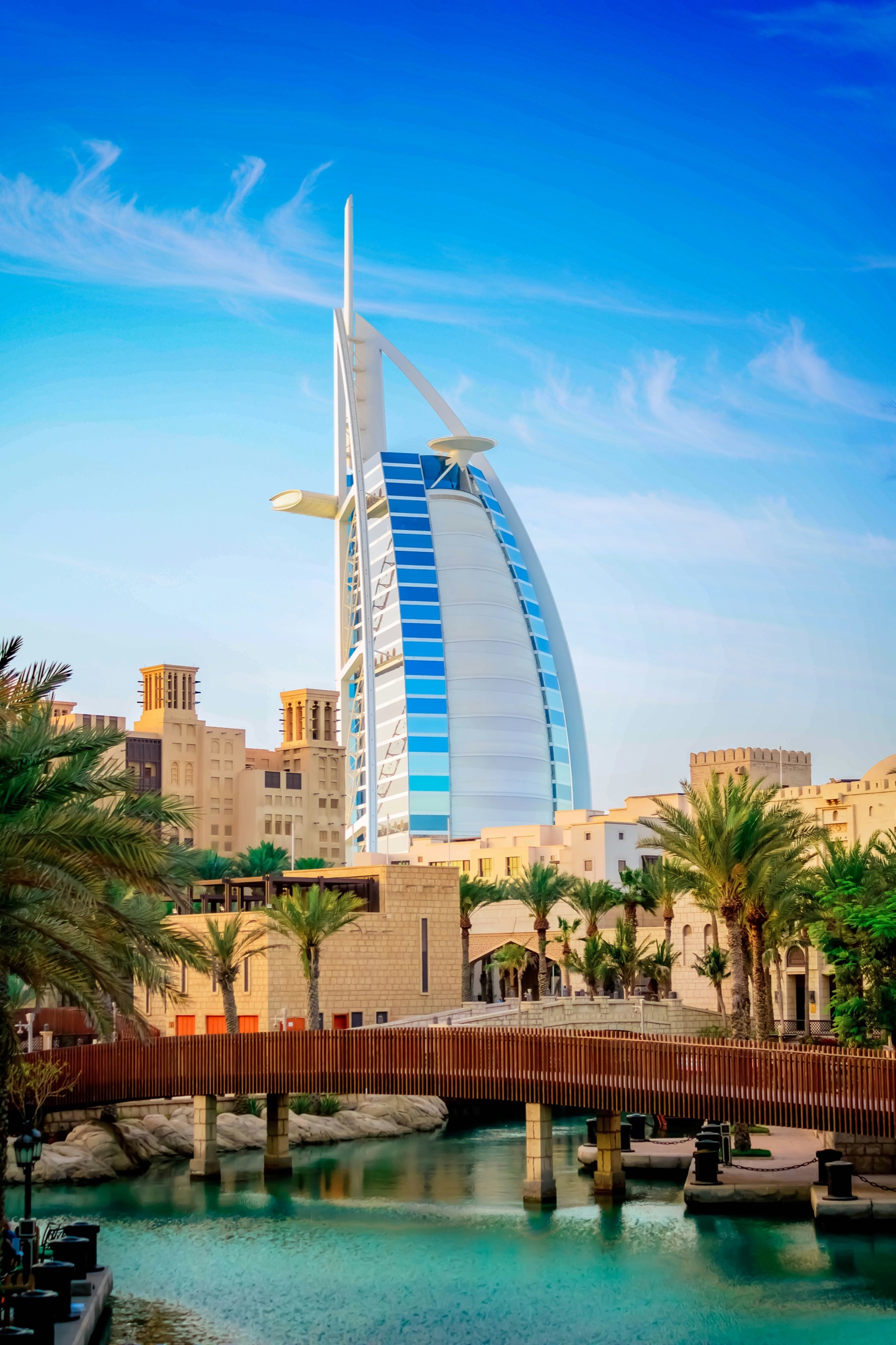 Burj Al Arab above Madinat Jumeirah